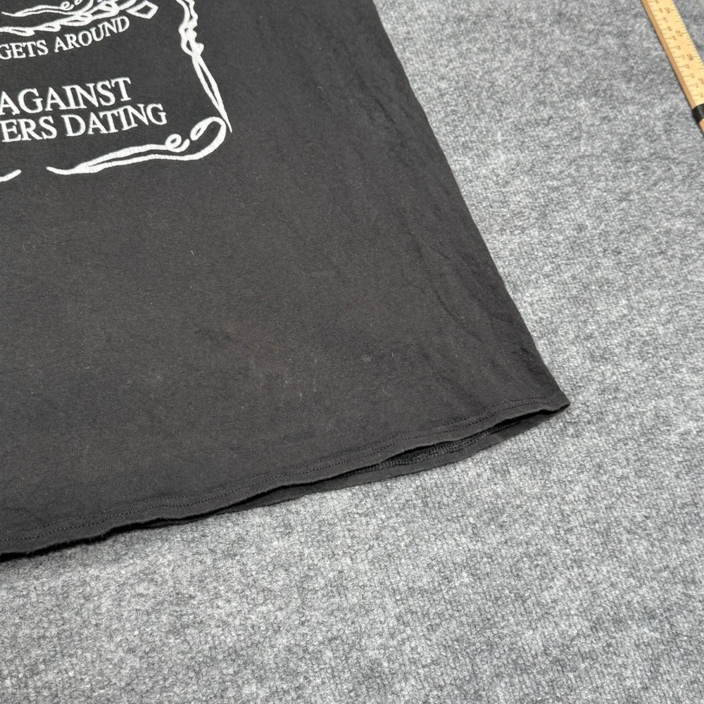 Delta D.A.D.D. Dads‎ Against Daughters Dating T-Shirt Mens 2XL Black Graphic Tee